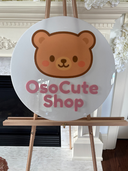 18" Custom Round Acrylic Business Sign