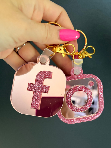 NFC Social Media Keychain
