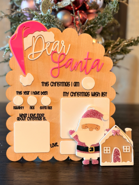 Christmas Magic Bundle – Kids’ Santa Board, Personalized Gingerbread Stocking Tag & NFC Santa Tracker