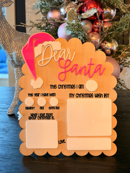 Christmas Magic Bundle – Kids’ Santa Board, Personalized Gingerbread Stocking Tag & NFC Santa Tracker